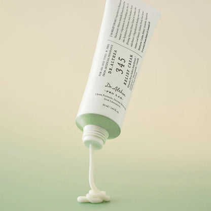 345 Relief Cream, Daily Face Moisturizer Blemish Relief Care Soothing Recovery & Moisture with Niacinamide, Panthenol Korean Vegan Skin Care for All Skin Types