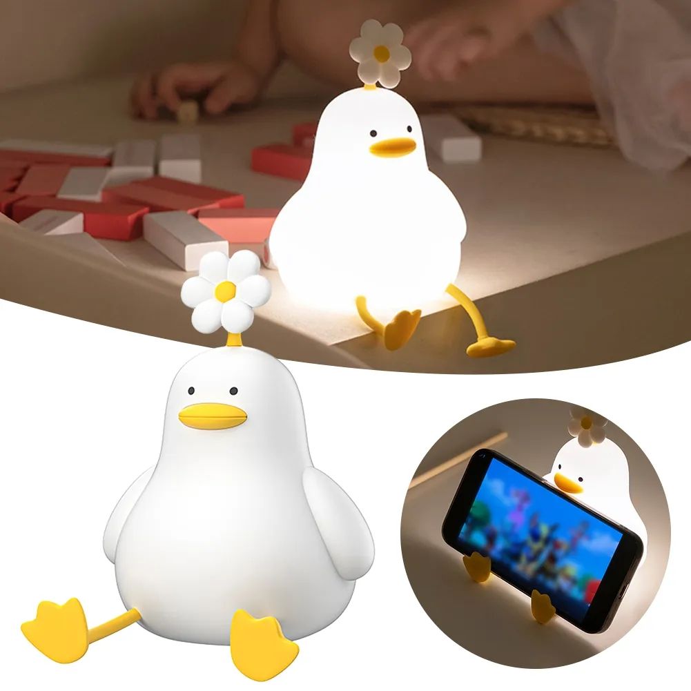 Cute Duck Night Light For Kids, Bedside Lamp For Baby Nursery