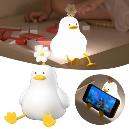 Cute Duck Night Light For Kids, Bedside Lamp For Baby Nursery